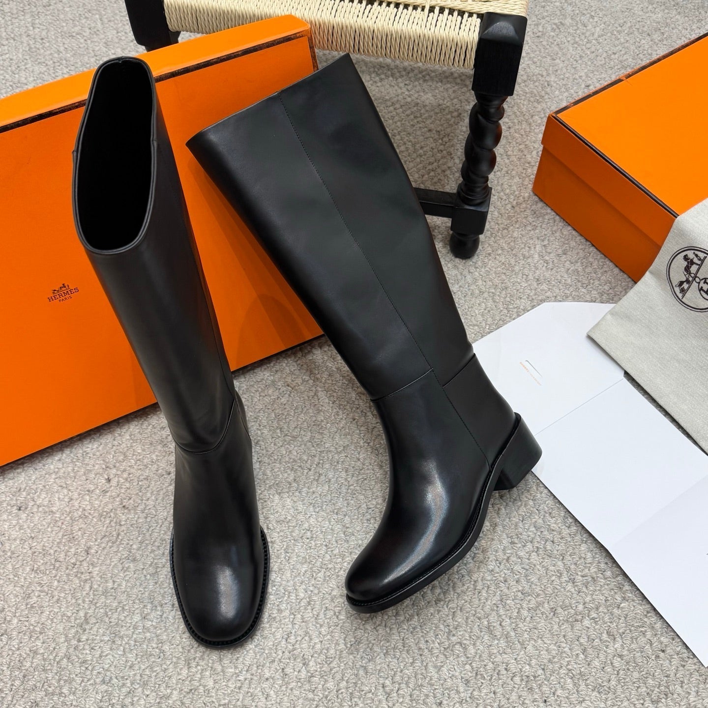 HM Lasso 40 Boot Black Cowhide 523211