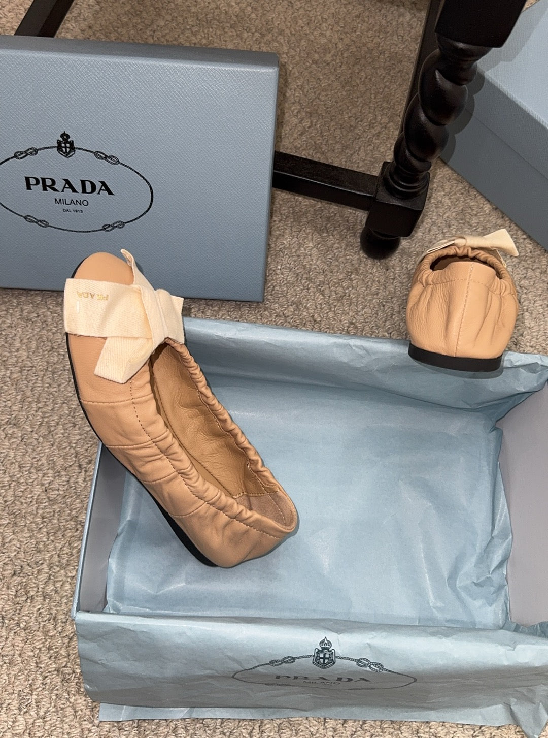 Pra 26s Ballet Flat Beige Sheepskin 635251