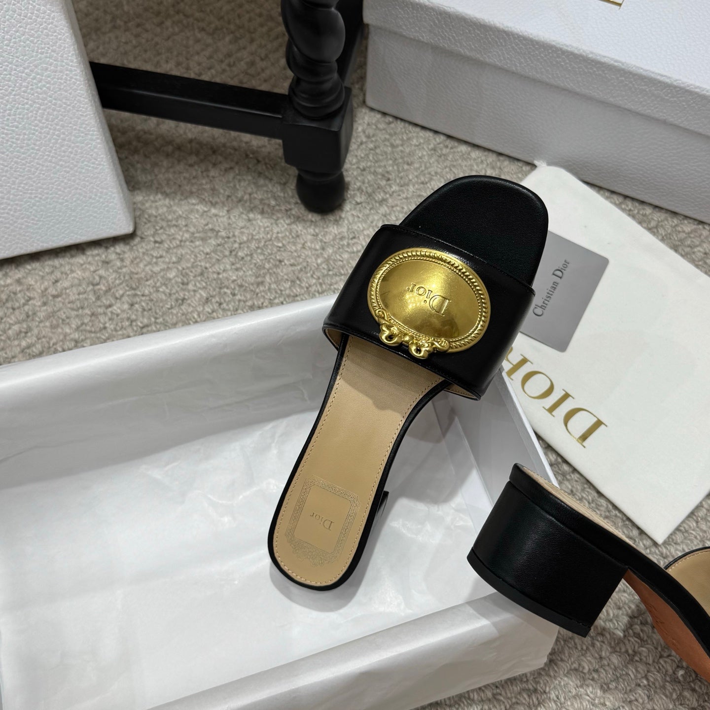 Dior 2026 Médaillon Buckle Sandal Lambskin