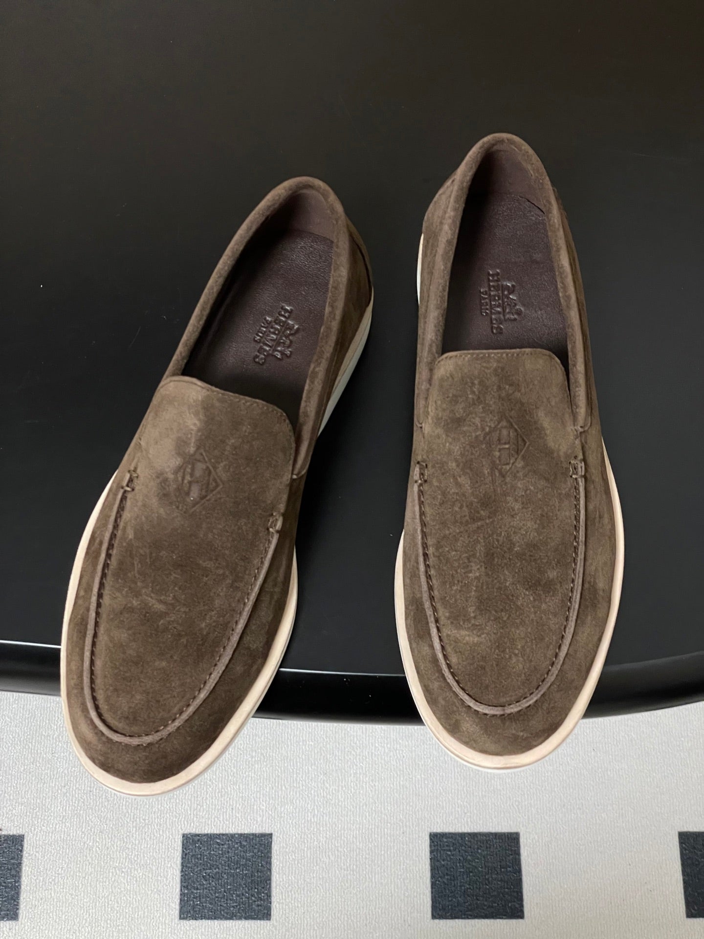 HM Low Loafers Dark Brown  Suede 593662