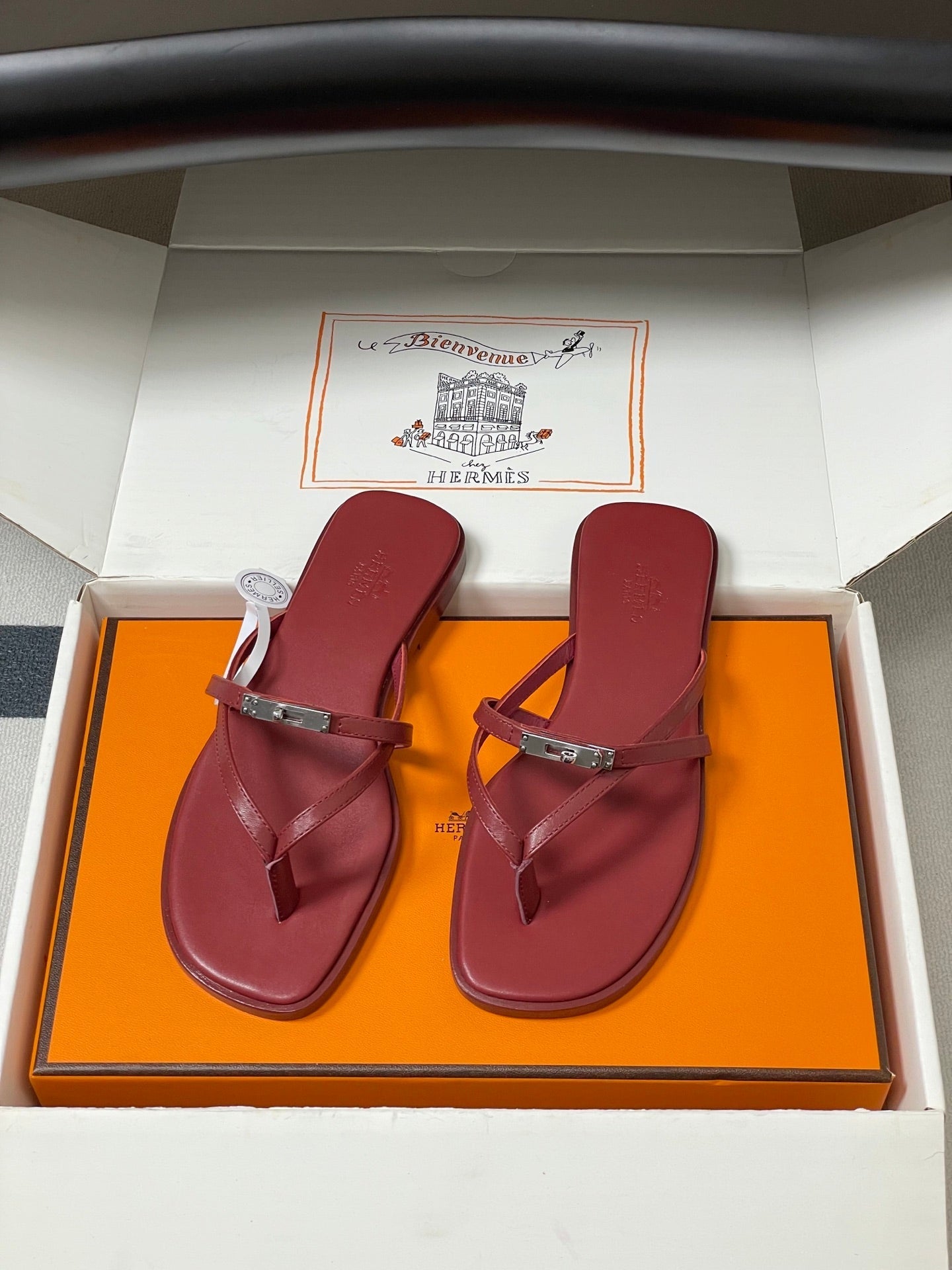 HM Miss Sandal Burgundy Calfskin 593791