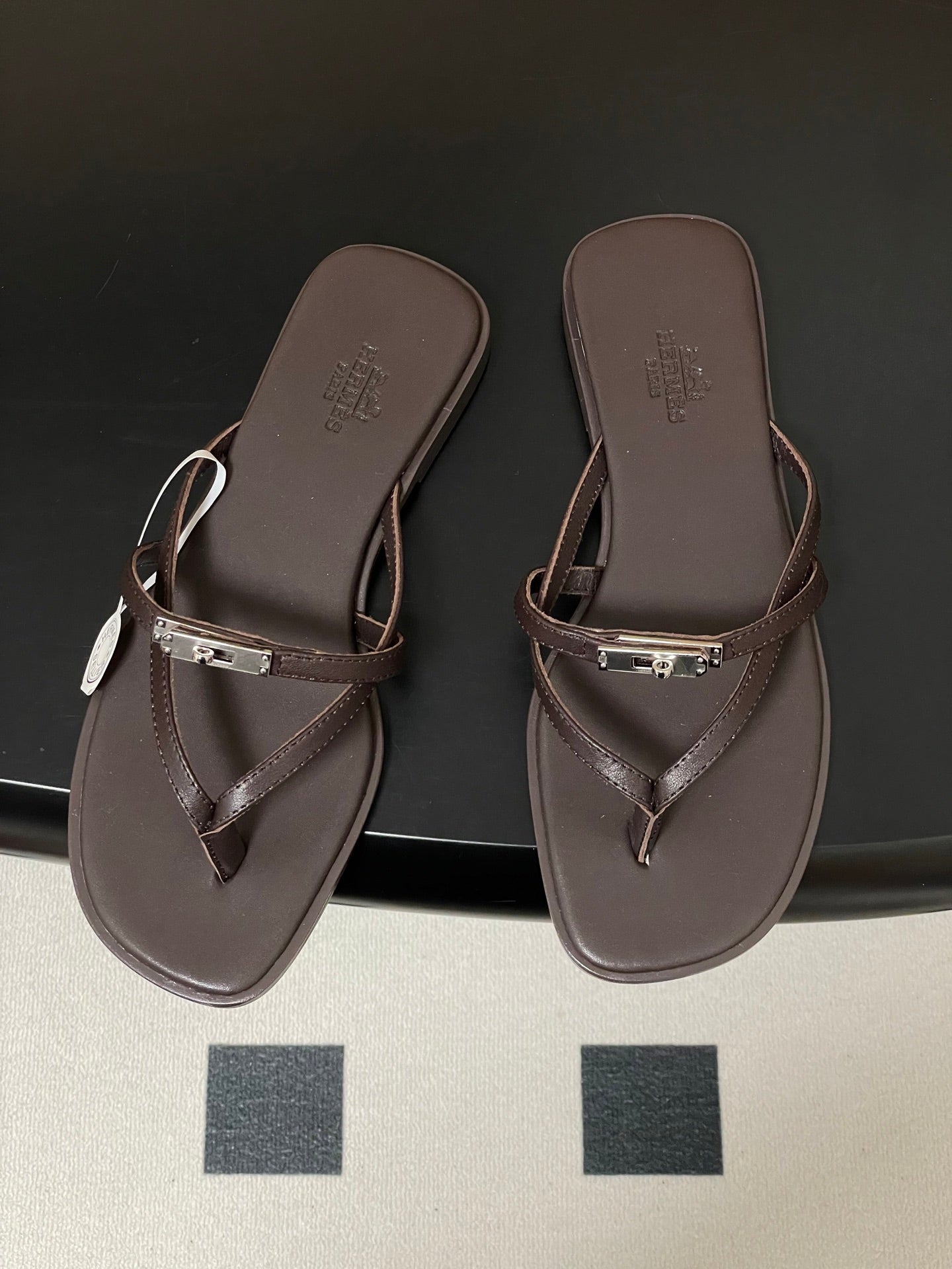HM Miss Sandal Dark Chocolate Calfskin 593792