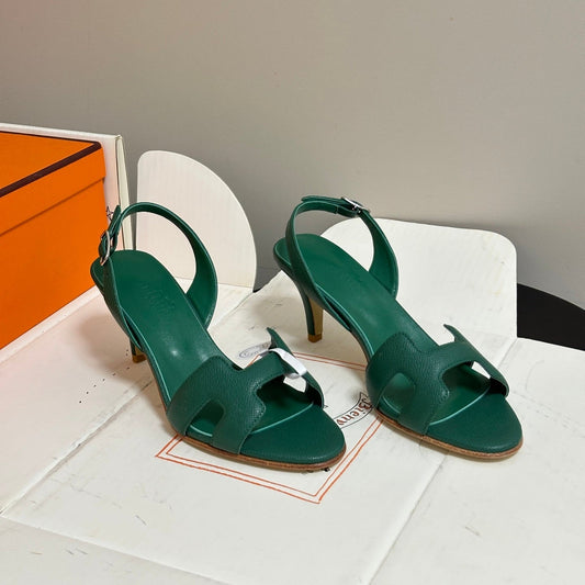 HM Holy Sandal Teal Green Cowhide 835001