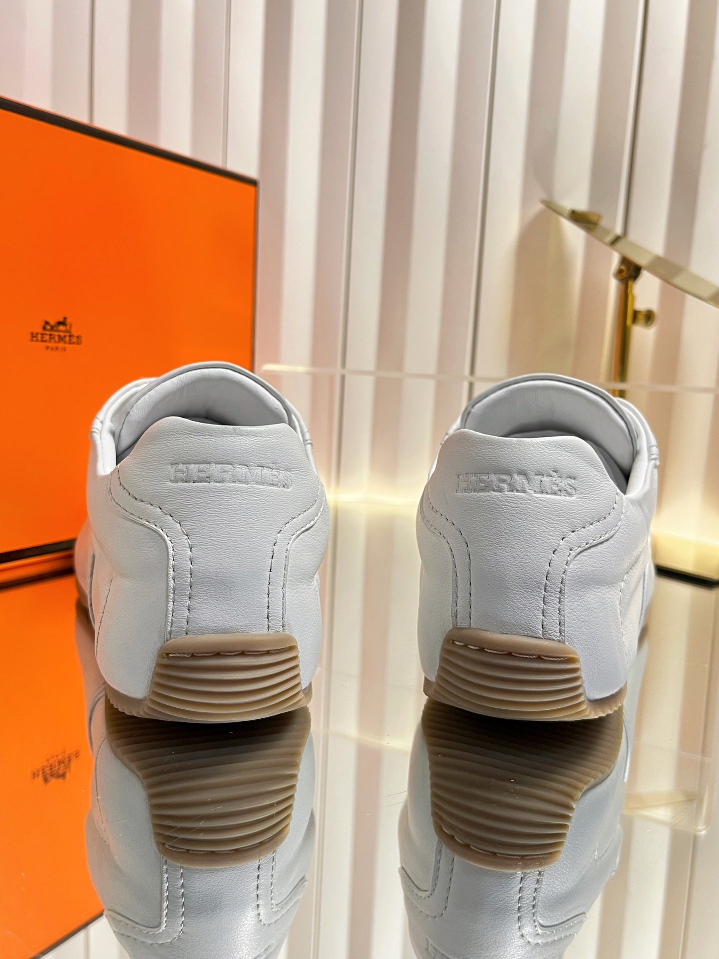 HM May Derby Shoes White Calfskin 616144