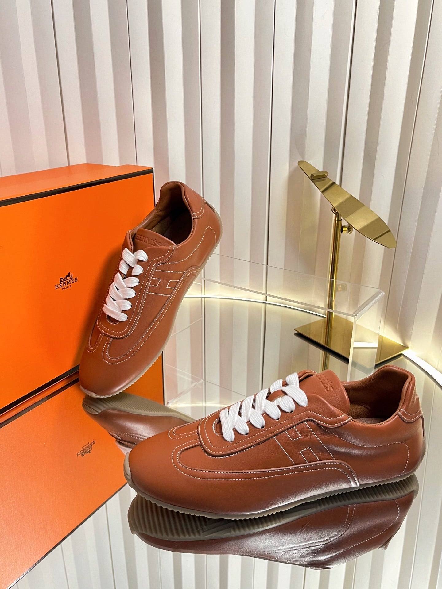 HM May Derby Shoes Brown Calfskin 616145
