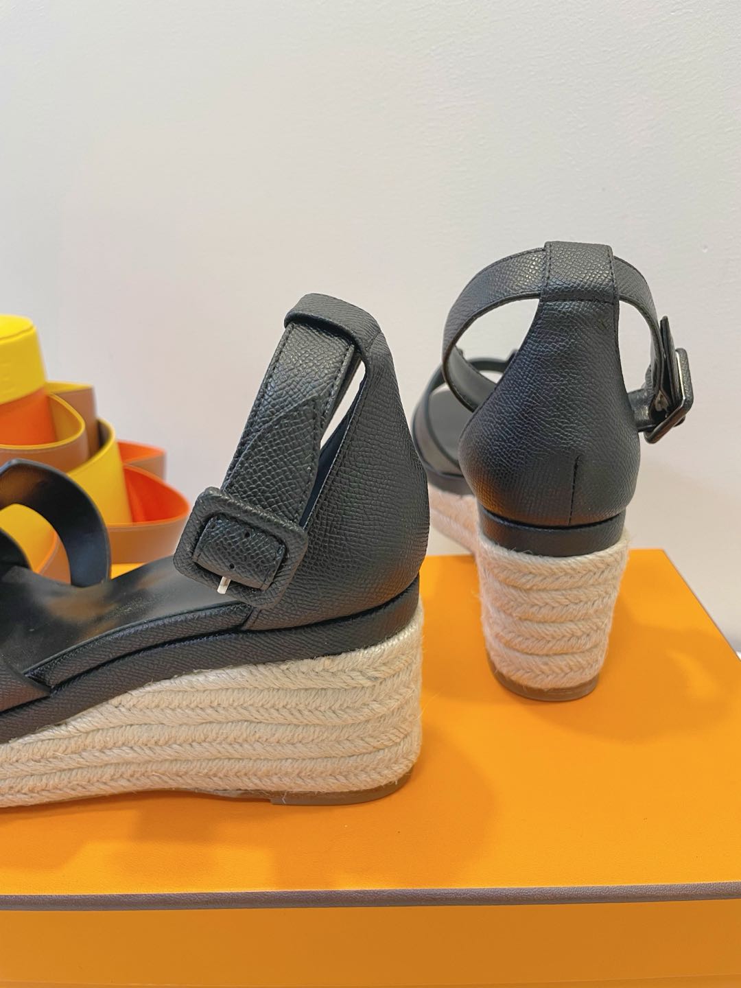HM Elda espadrille Black Cowhide 212234