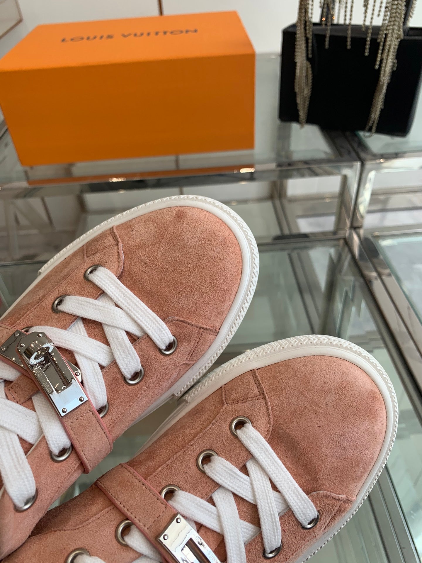 HM Day Sneaker Pink Suede 291835