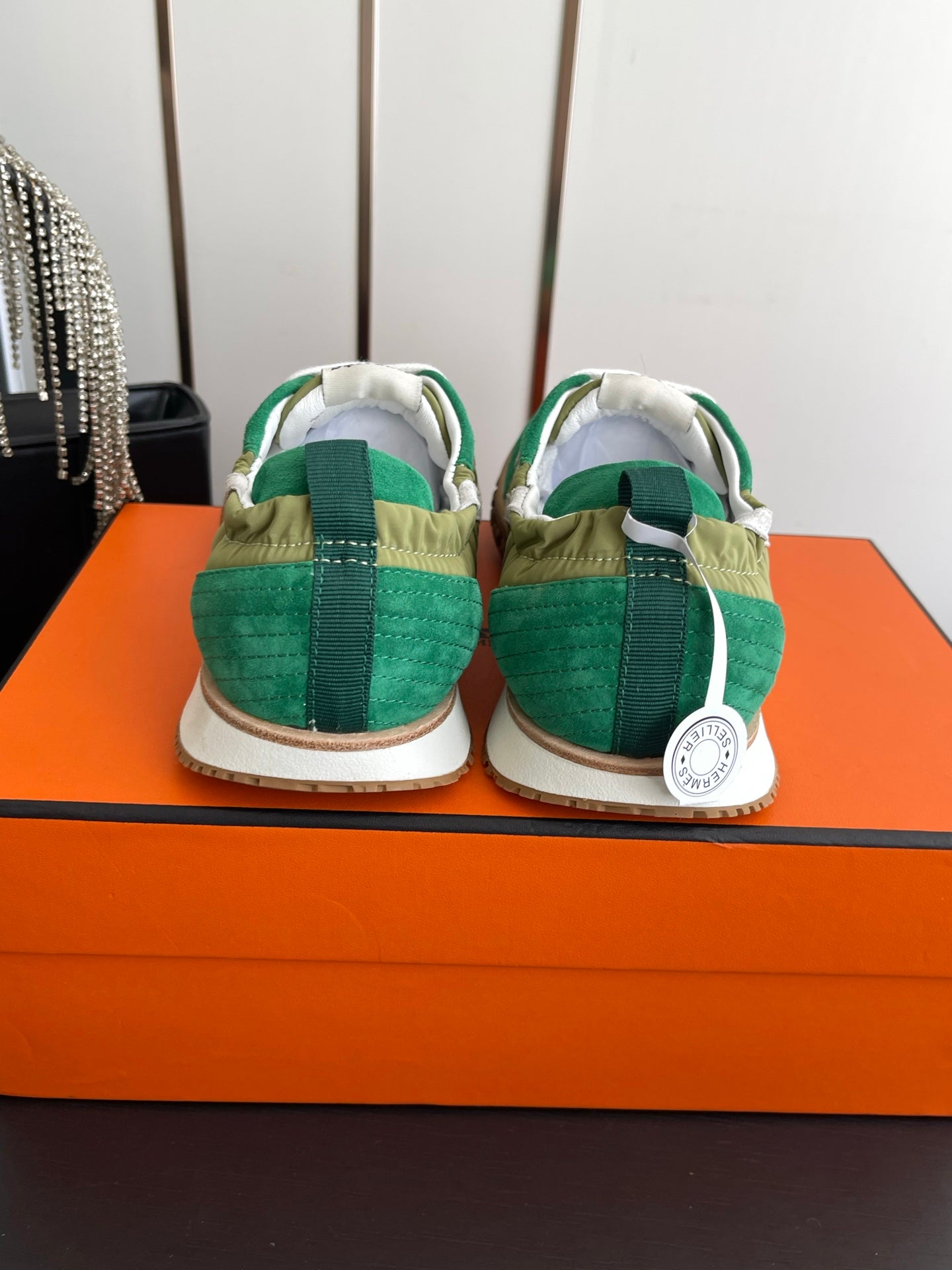 HM Jet Sneaker Green Suede 739992