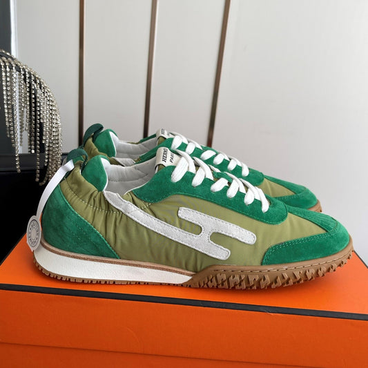 HM Jet Sneaker Green Suede 739992