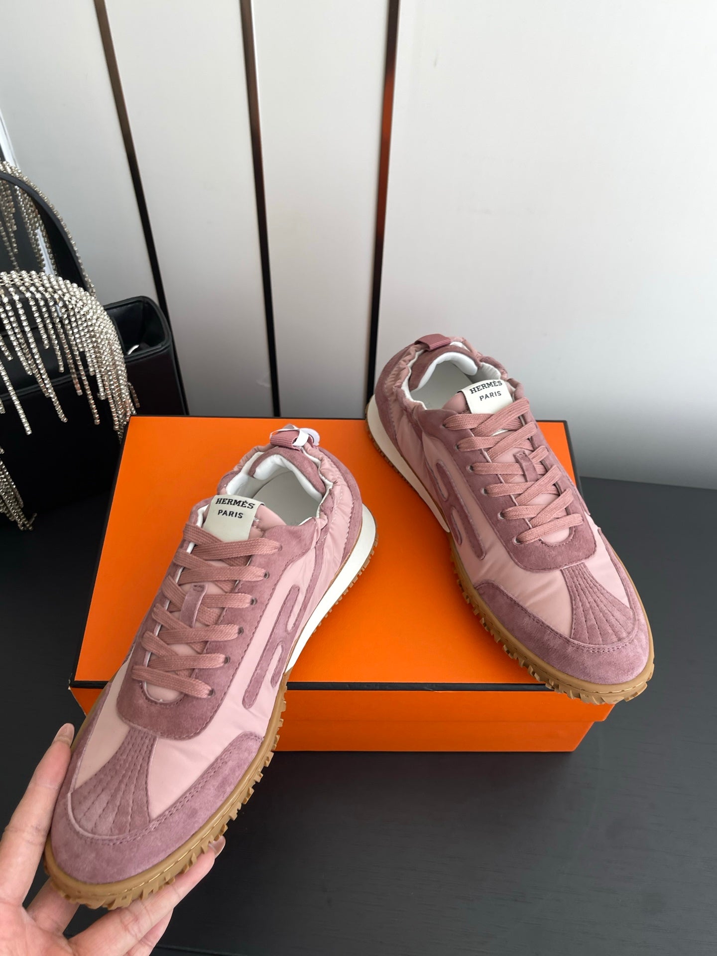 HM Jet Sneaker Pink Suede 739994