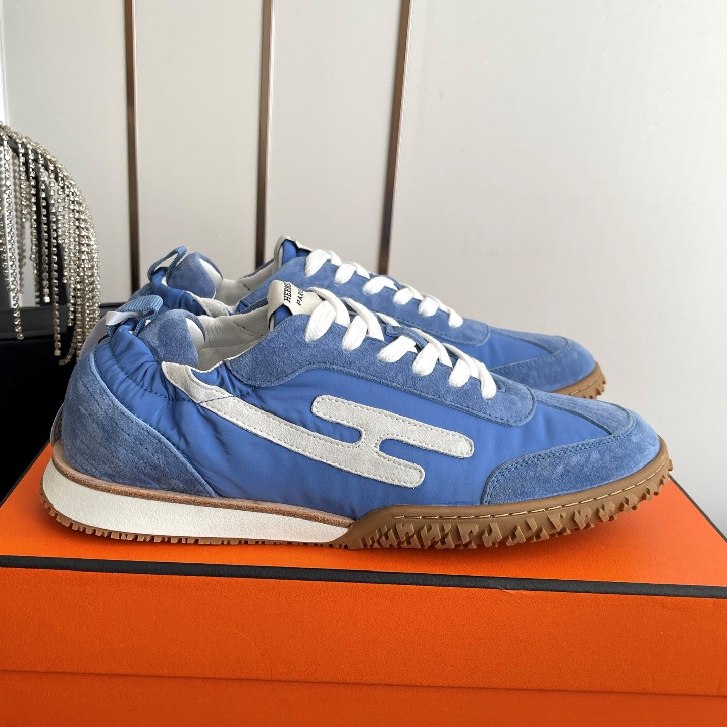 HM Jet Sneaker Blue White Suede 739996