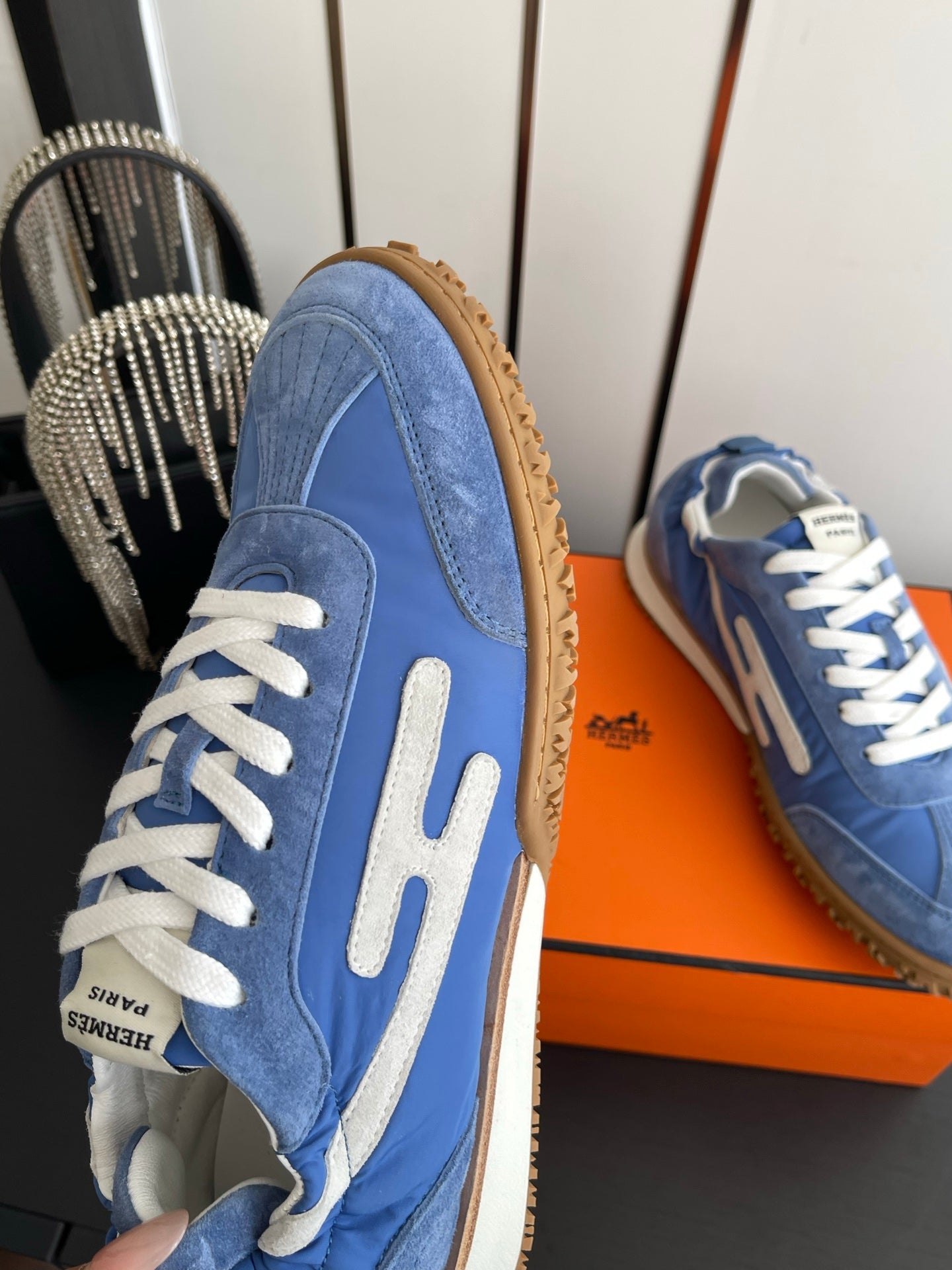 HM Jet Sneaker Blue White Suede 739996