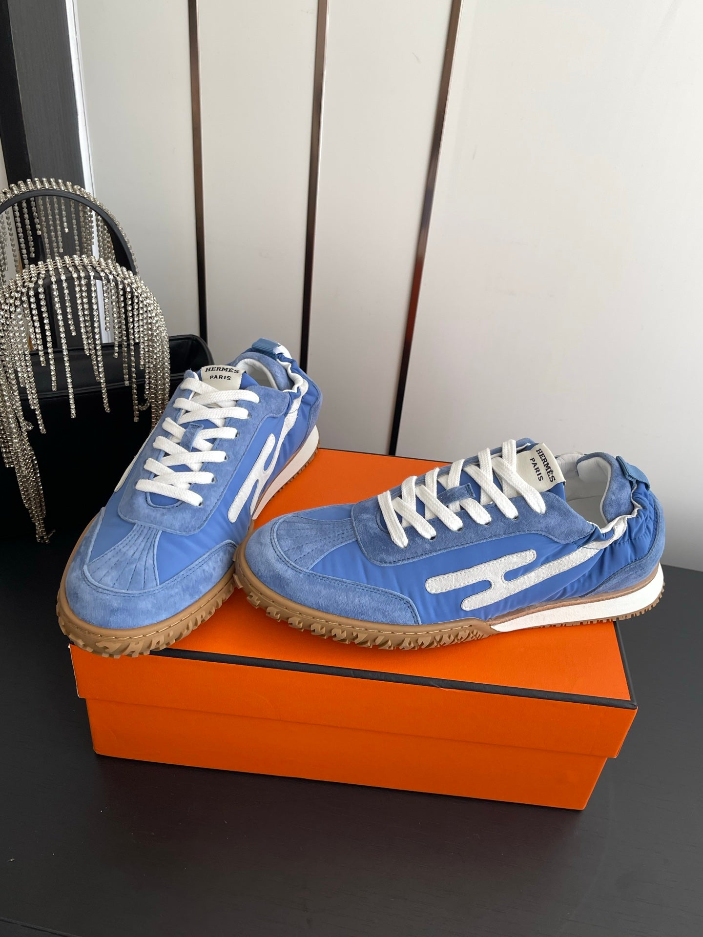 HM Jet Sneaker Blue White Suede 739996
