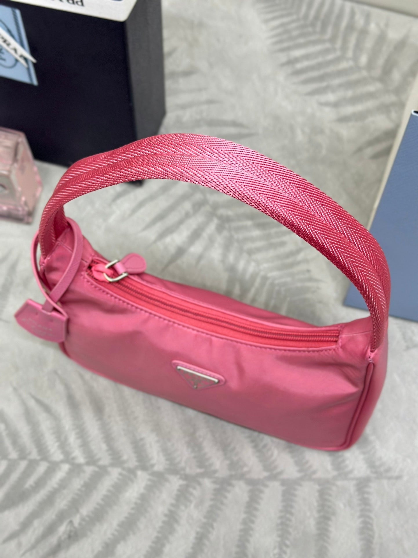 Prada Re-Edition 2000 Mini Bag Hot Pink Nylon 293850