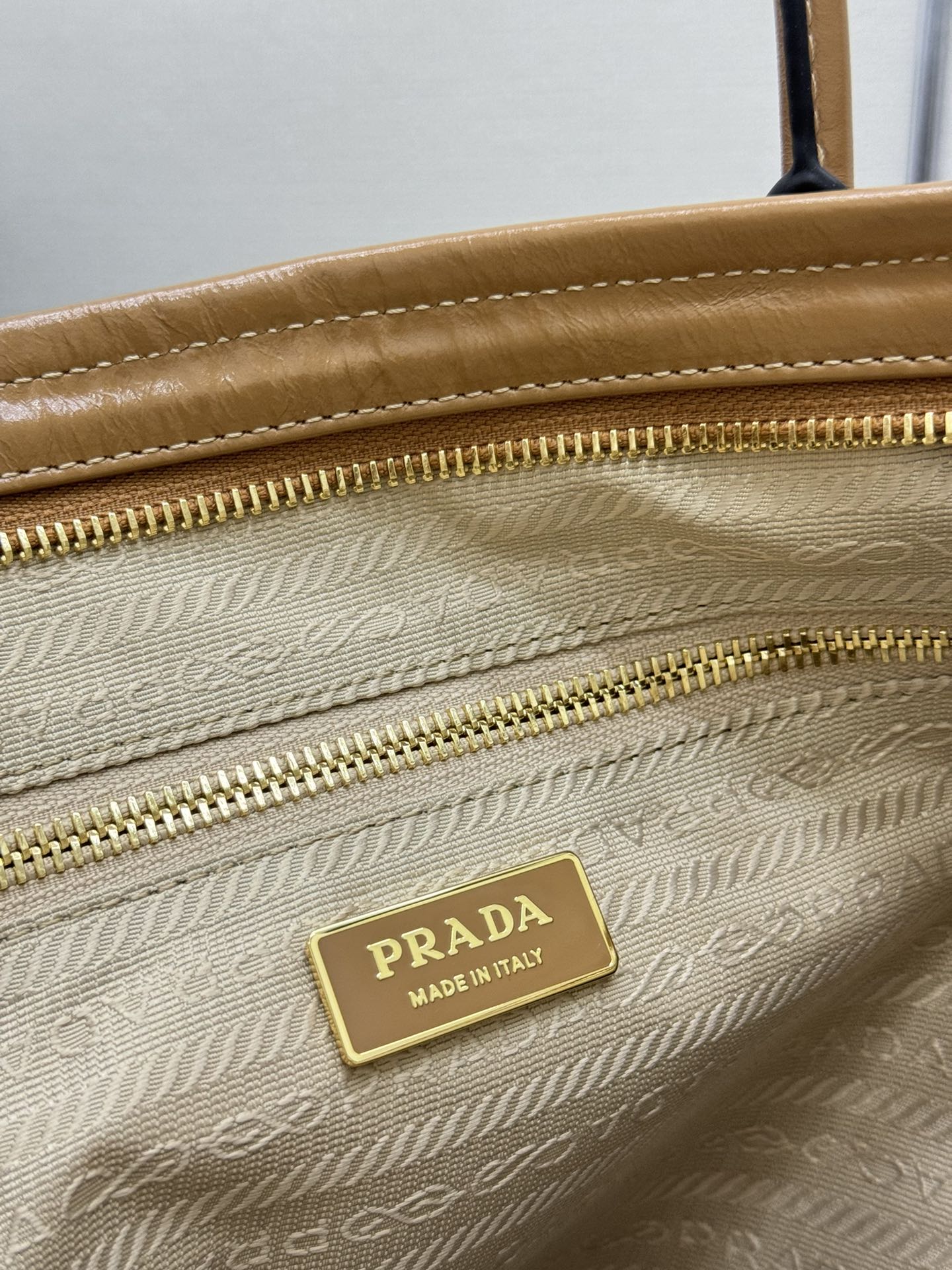 Prada Bonnie Extra-Large 42cm Brown Calfskin