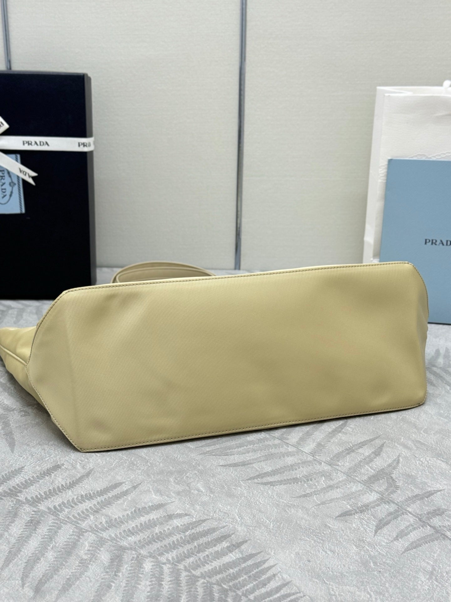 Prada Re-Edition 1978 Tote Bag 35cm Desert Beige Re-Nylon& Saffiano Leather