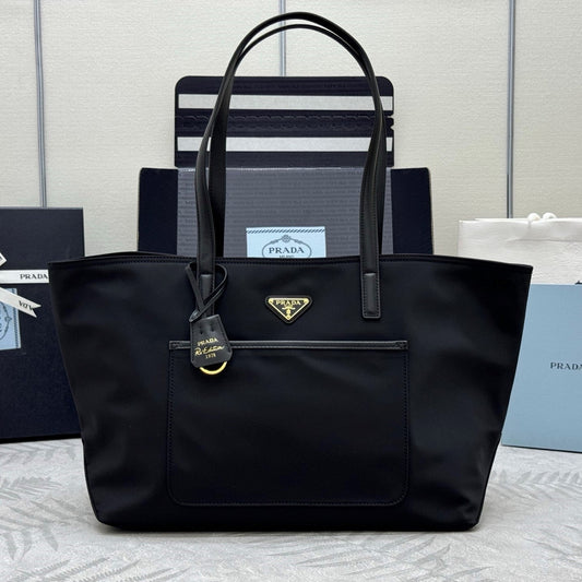 Prada Re-Edition 1978 Tote Bag 35cm Black Re-Nylon& Saffiano Leather