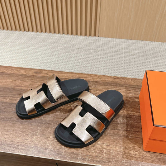 HM Chypre Sandal Copper Metalic Sheepskin 796027