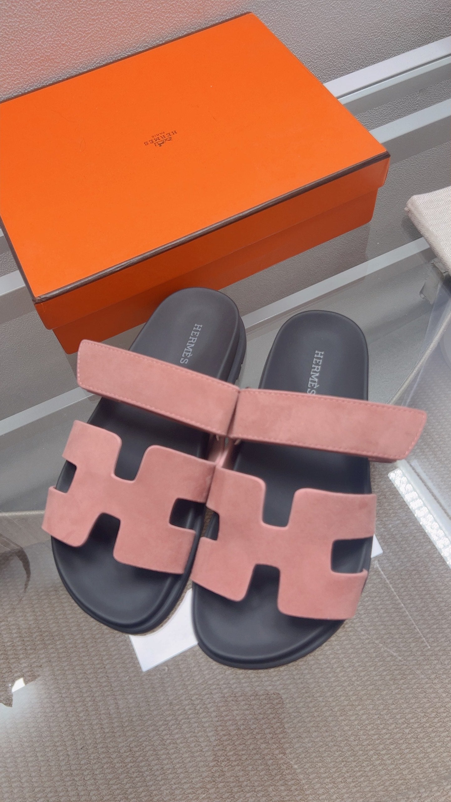 HM Chypre Sandal Bois De Rose Suede 827514