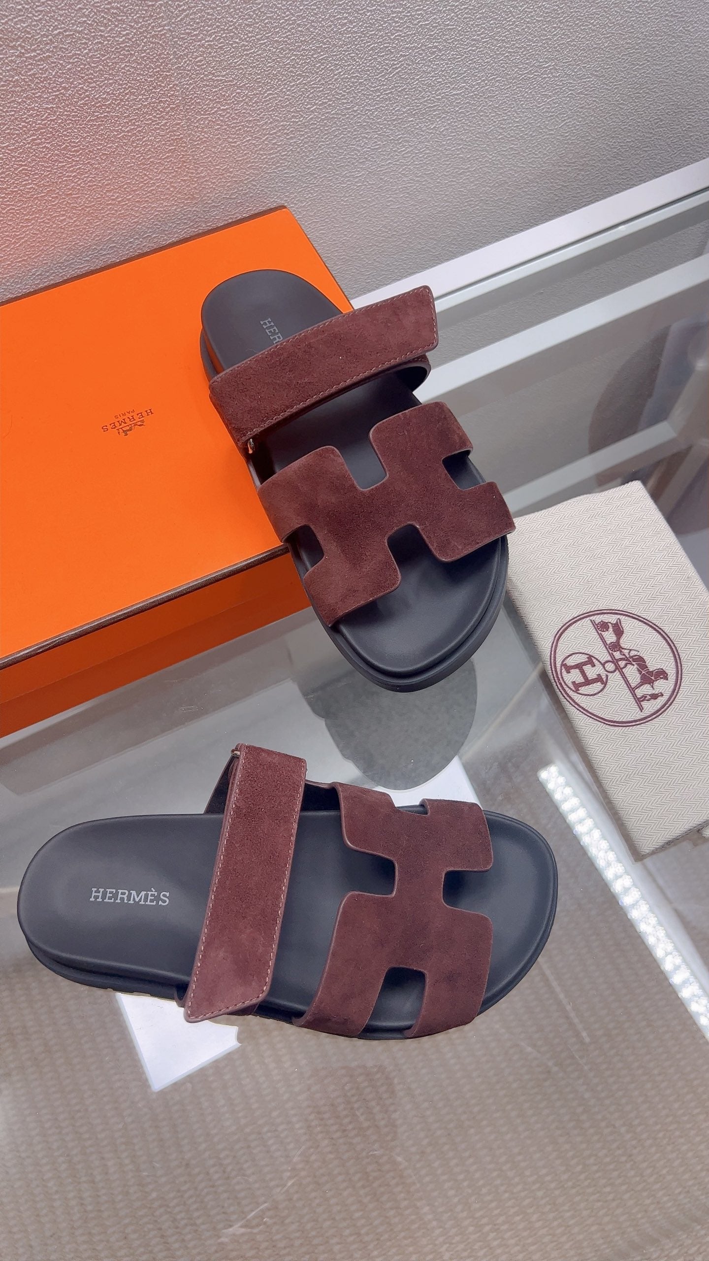 HM Chypre Sandal Coffee Suede 827519