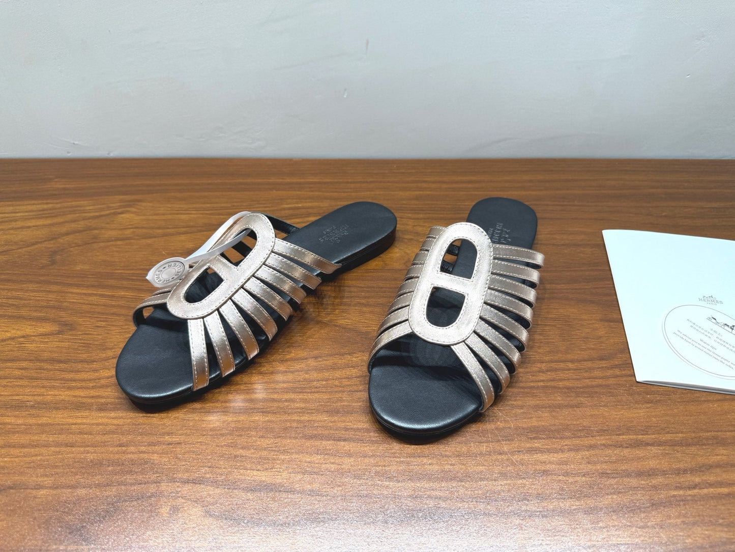 HM Noria Sandals Sliver Leather 849474