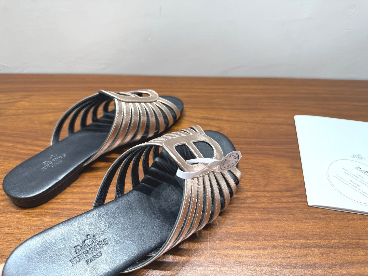 HM Noria Sandals Sliver Leather 849474
