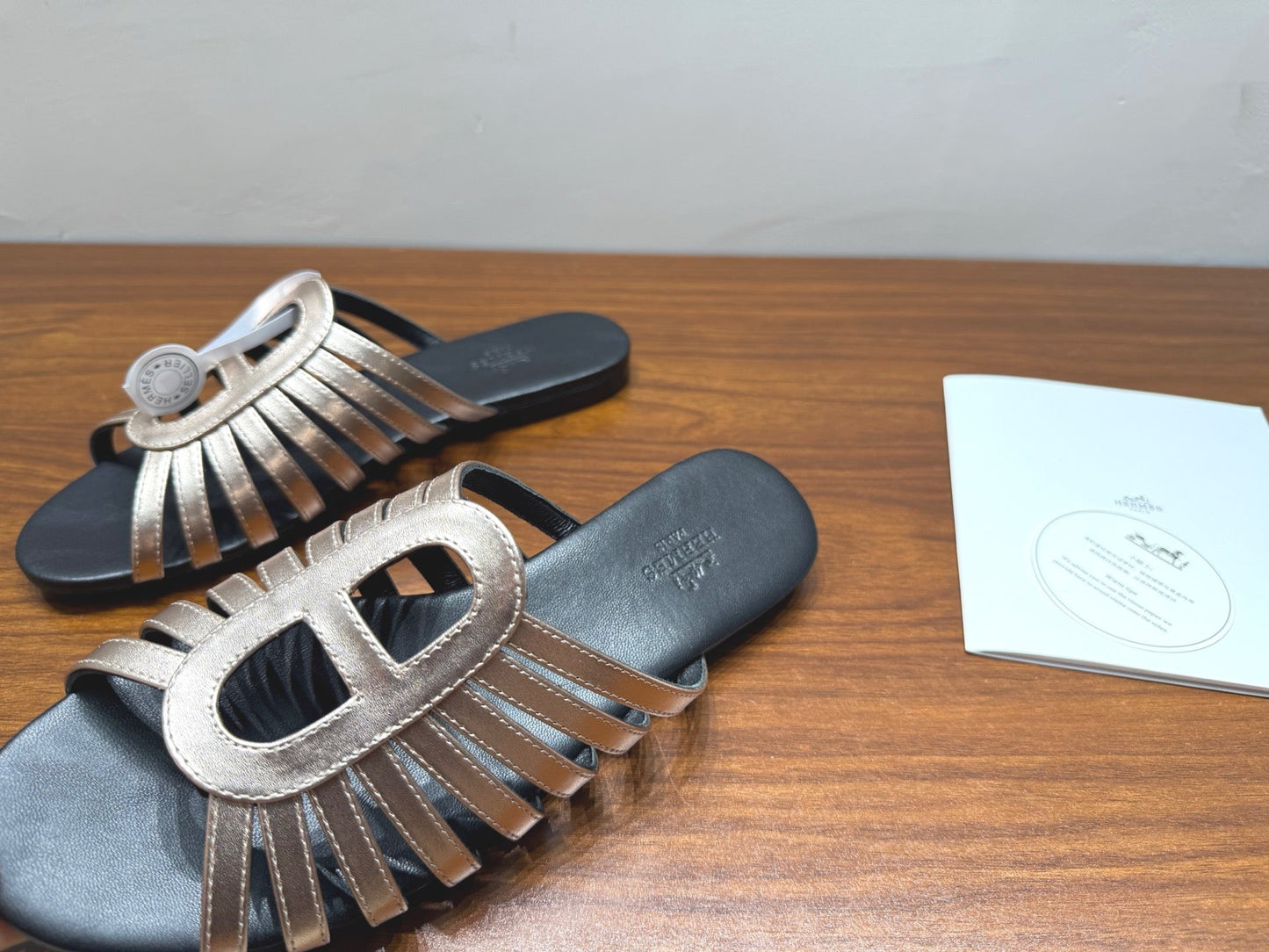 HM Noria Sandals Sliver Leather 849474