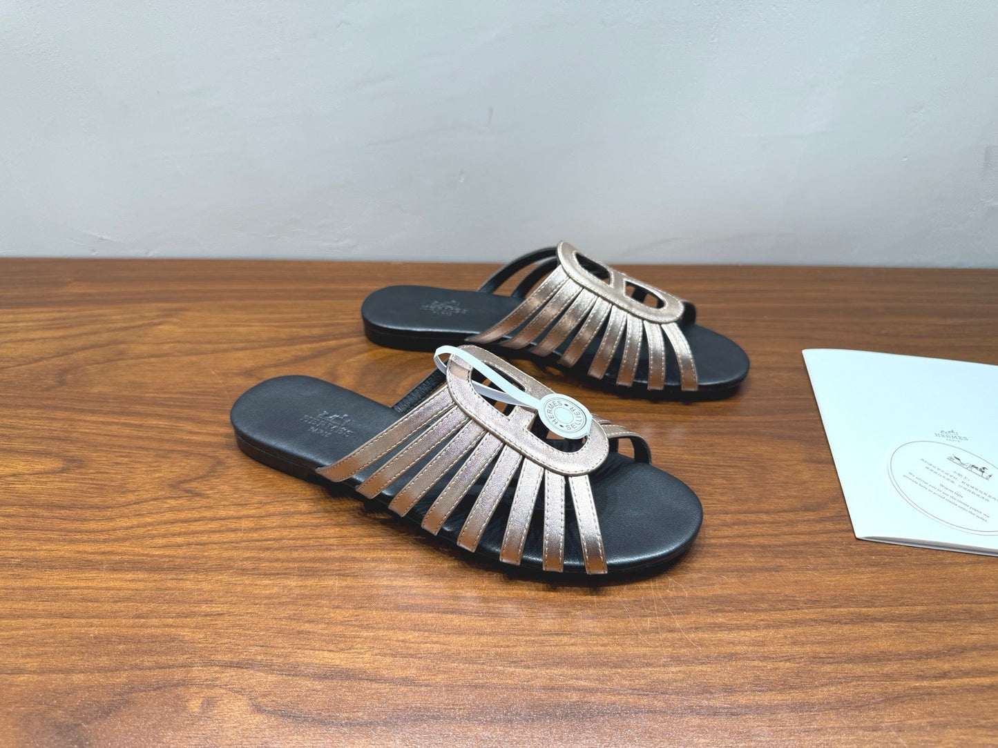 HM Noria Sandals Sliver Leather 849474