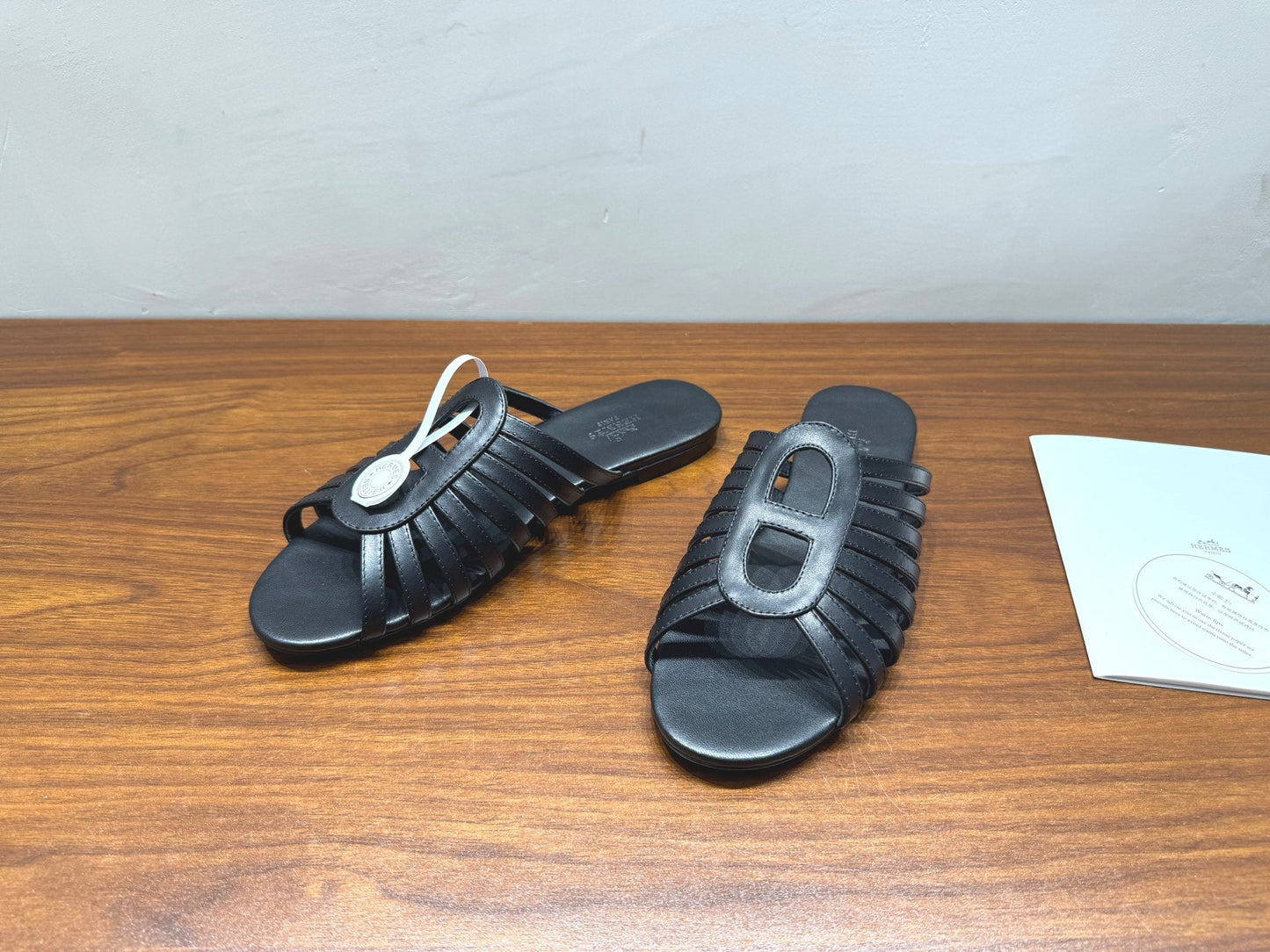 HM Noria Sandals Black Leather 849475