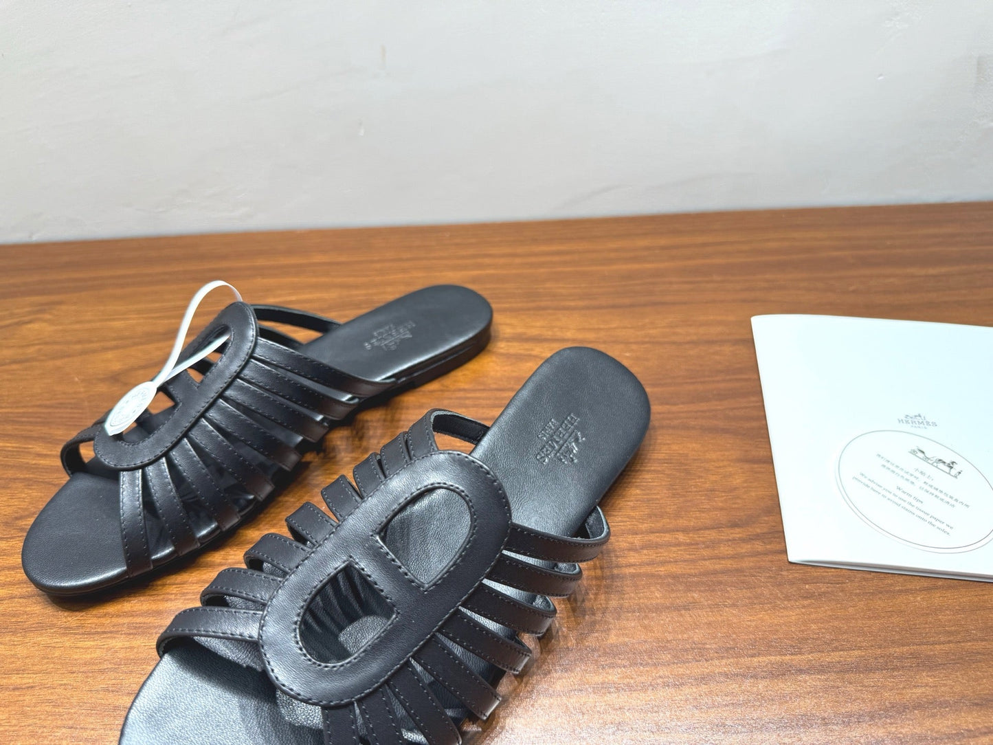 HM Noria Sandals Black Leather 849475