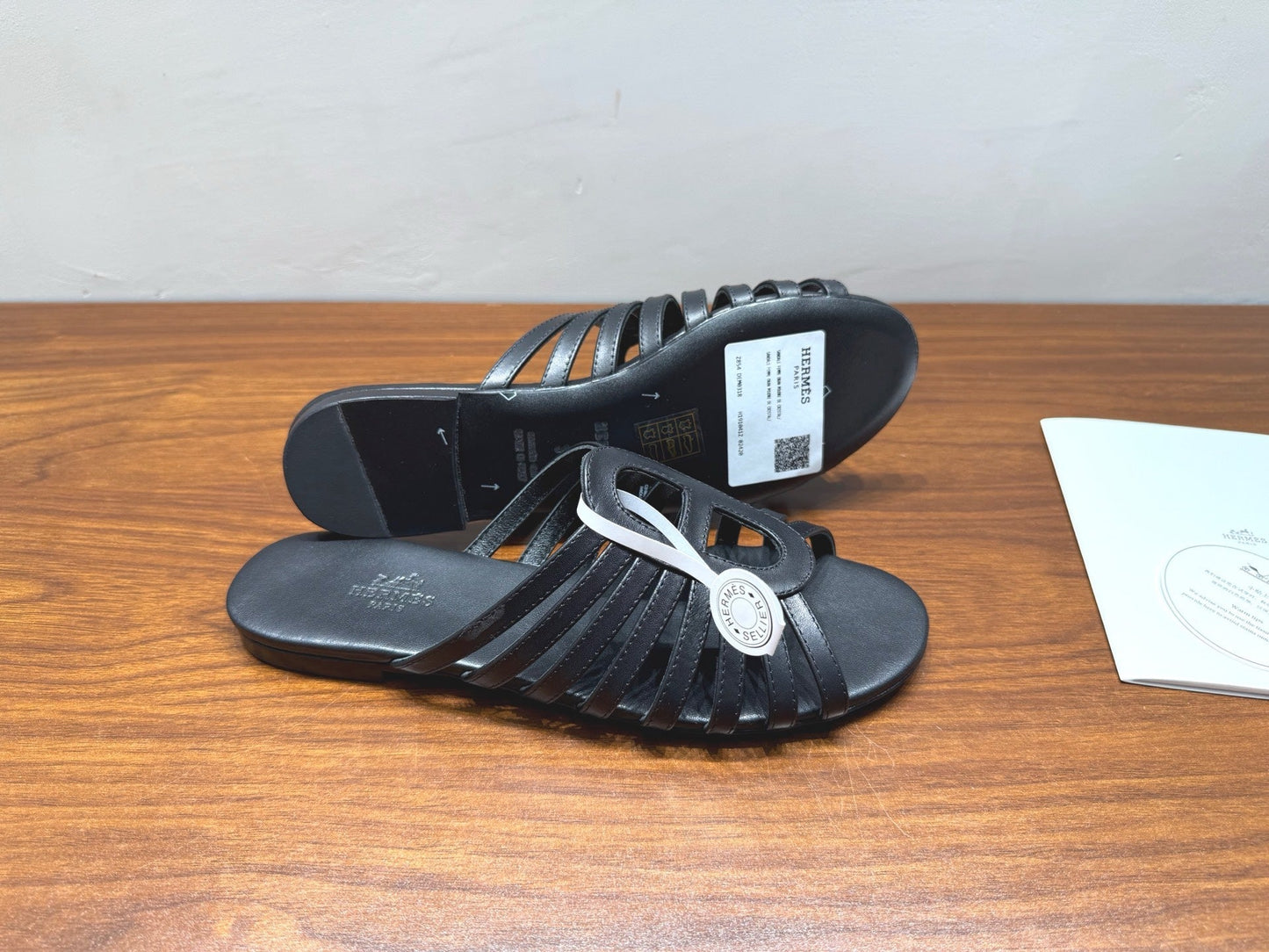 HM Noria Sandals Black Leather 849475