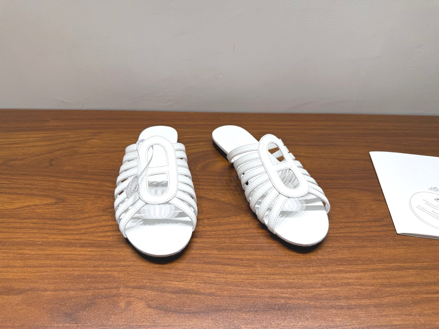 HM Noria Sandals White Leather 849476