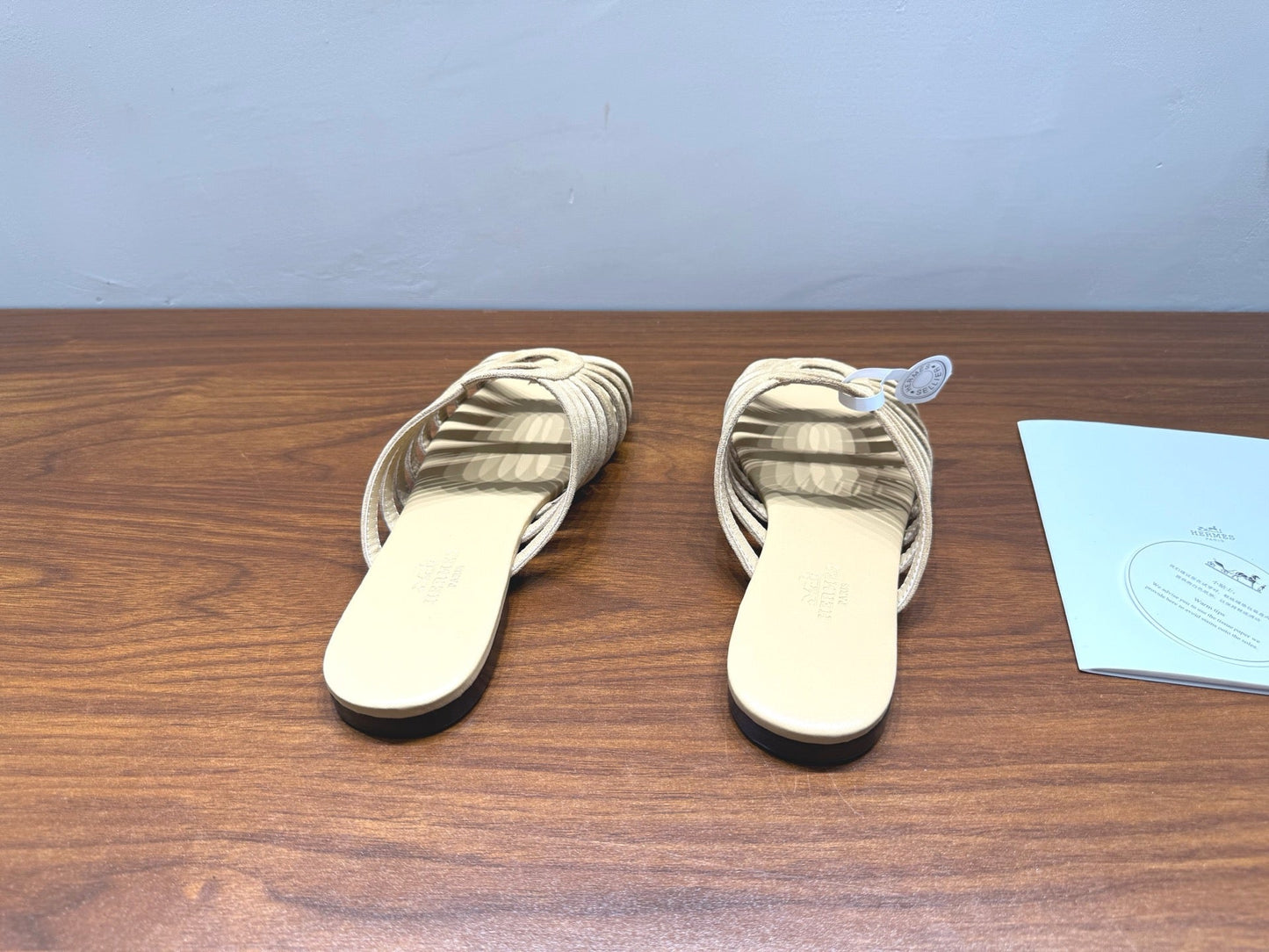 HM Noria Sandals Light Khaki Suede 849479