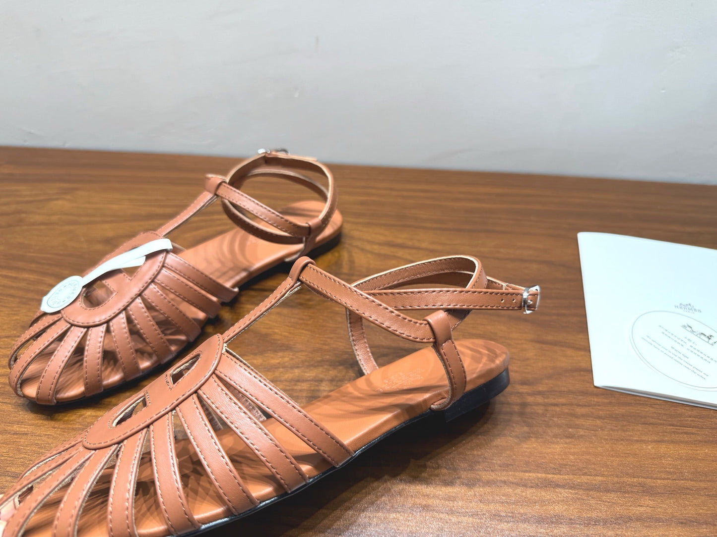 HM Nour Sandals Tan Leather 849484