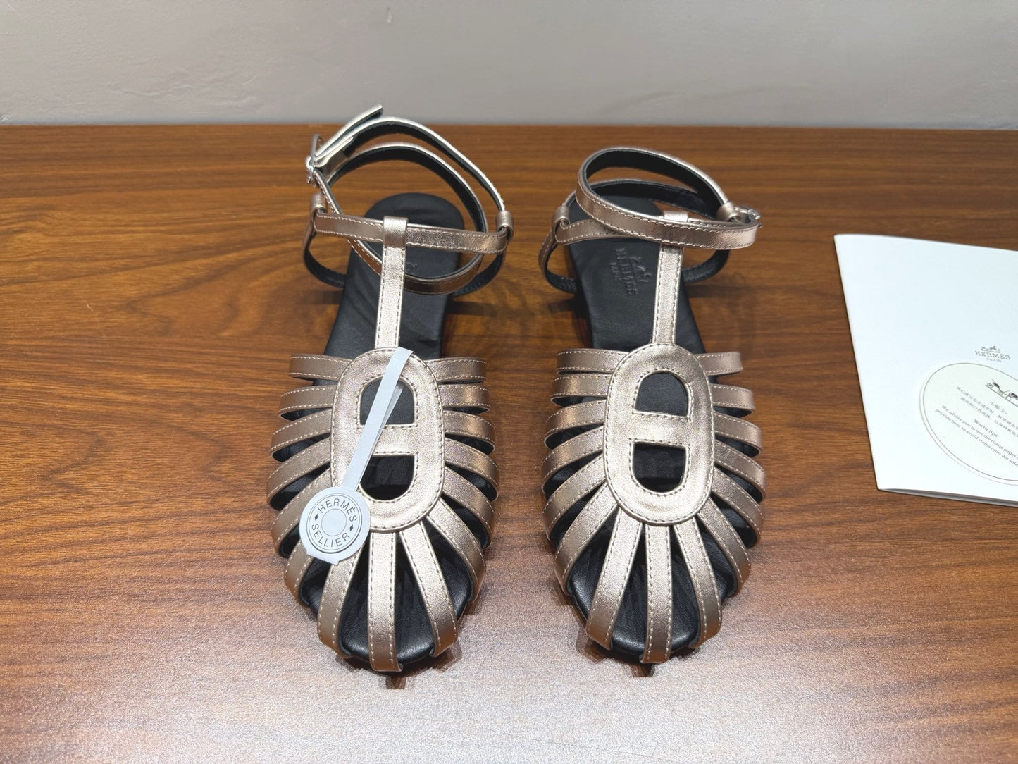 HM Nour Sandals Golden Leather 849485