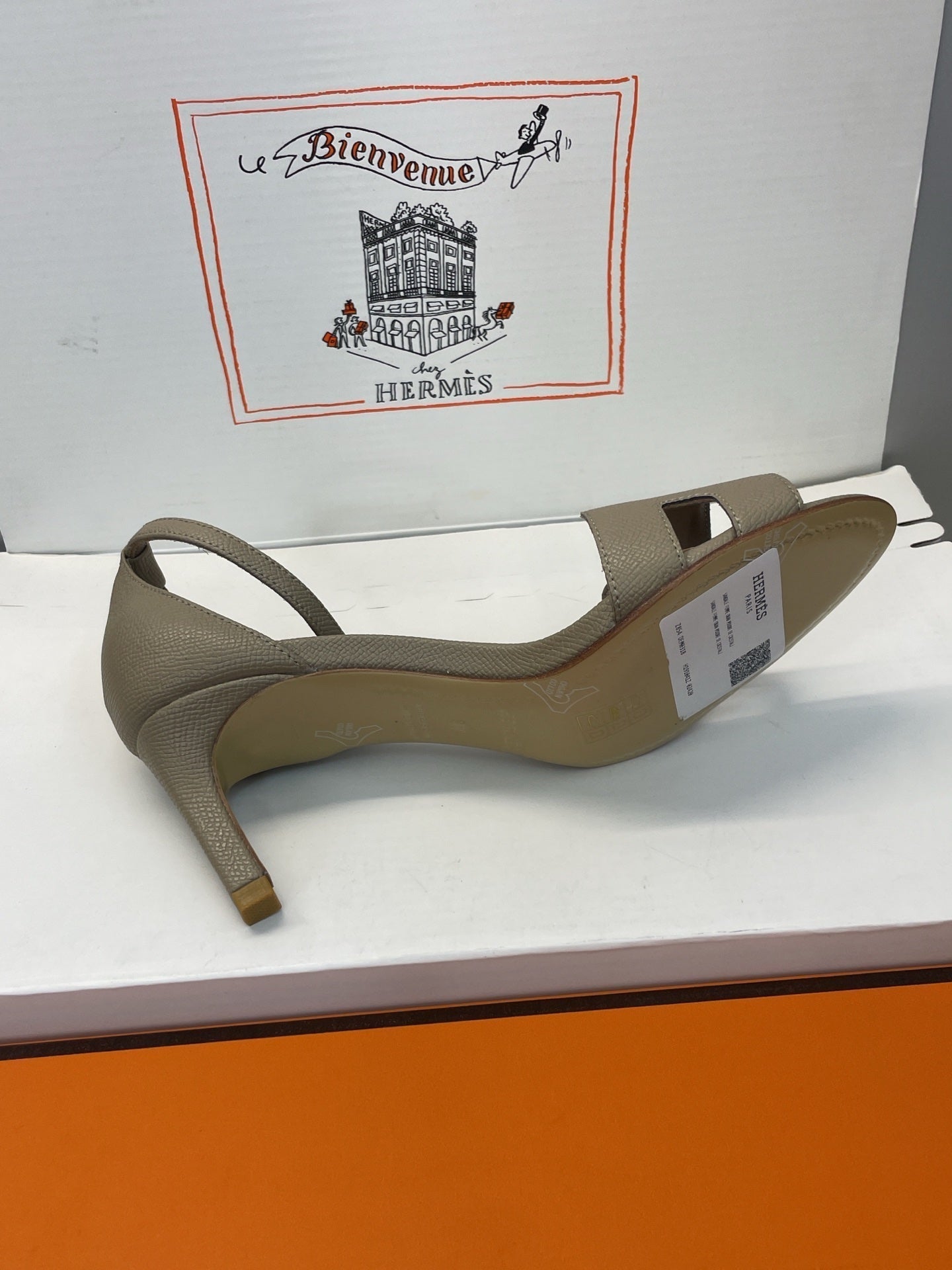 HM 26ss High Heel Sandals 70 Taupe Cowhide 607122