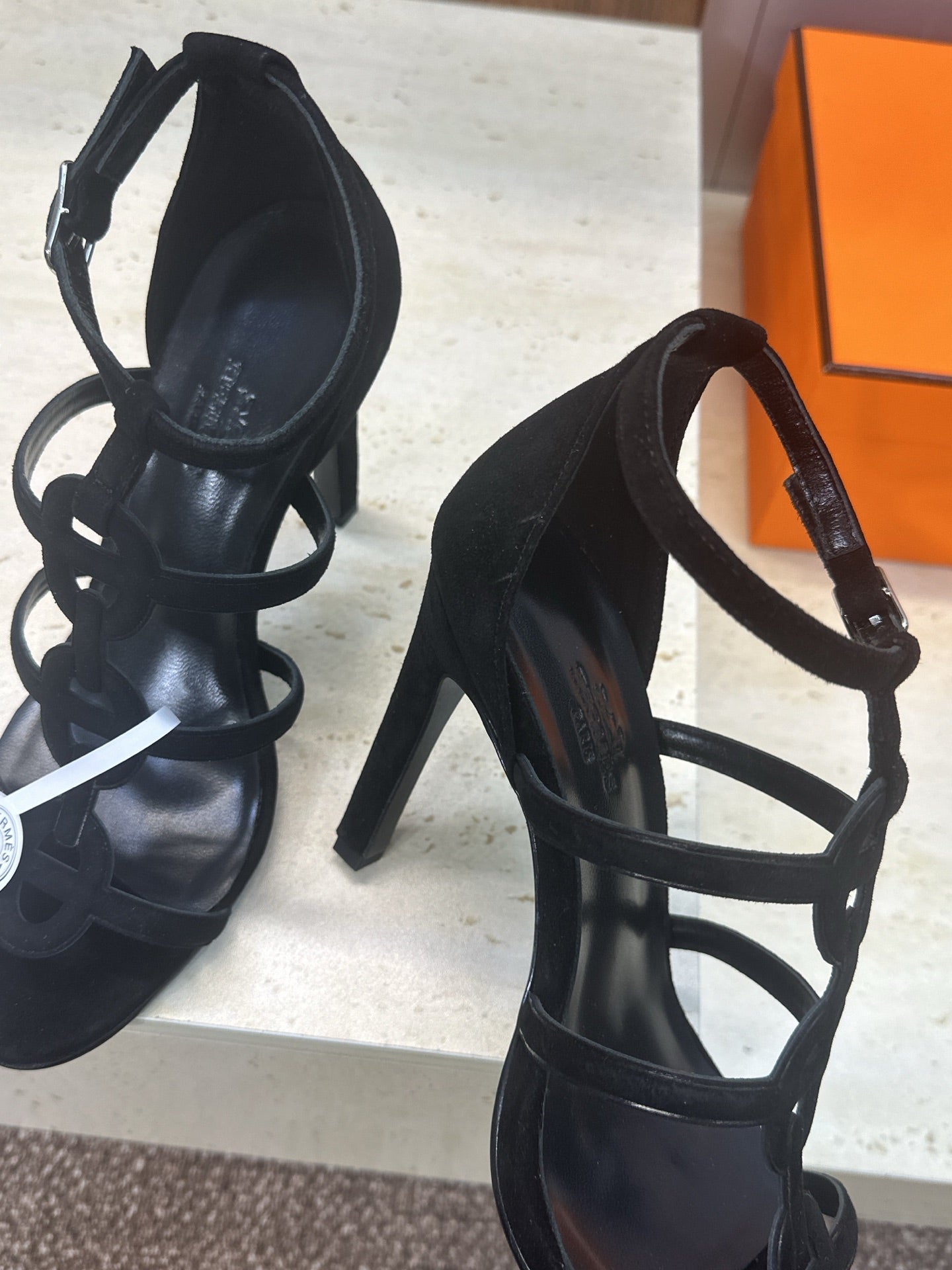 HM 26ss High Heels Sandals 95 Suede