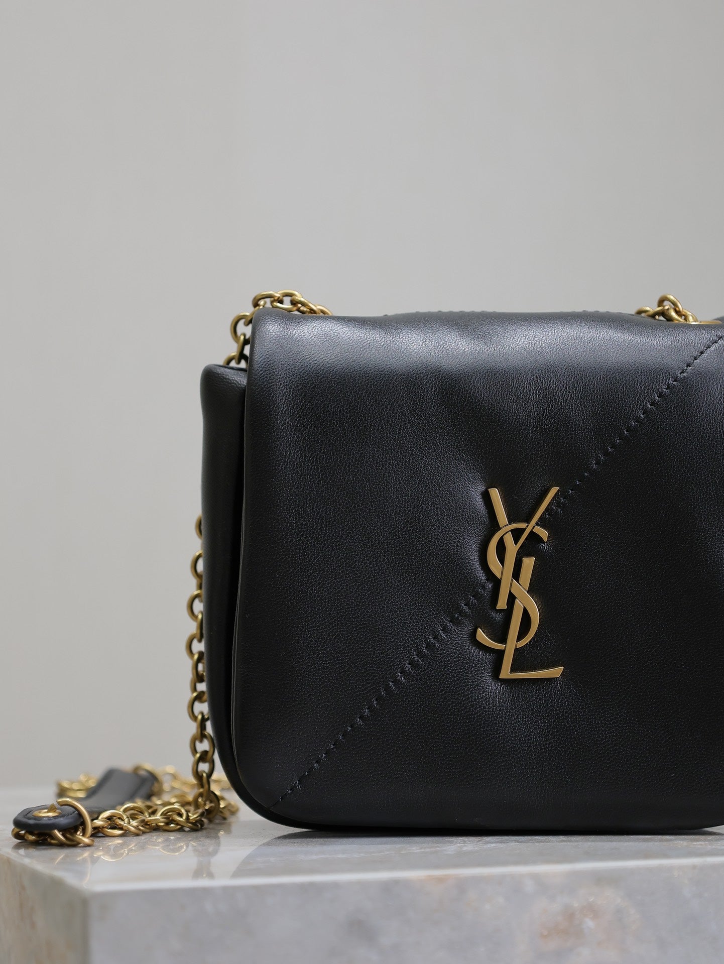 Prada Mini Jamie 4.3 Shoulder Bag 16cm Black Lambskin GHW