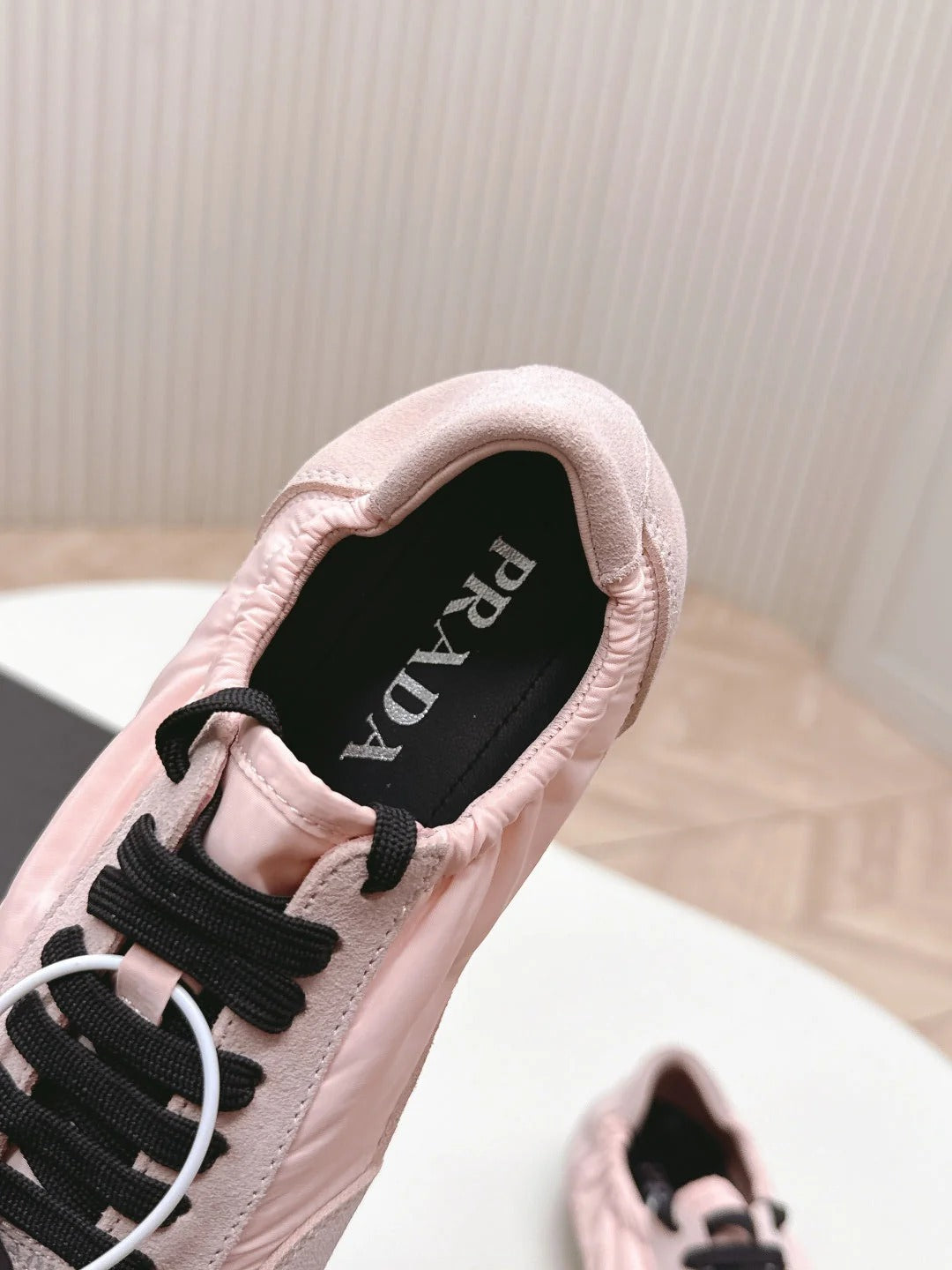 PRA 26S Sneaker Light Pink Suede Canvas 600604