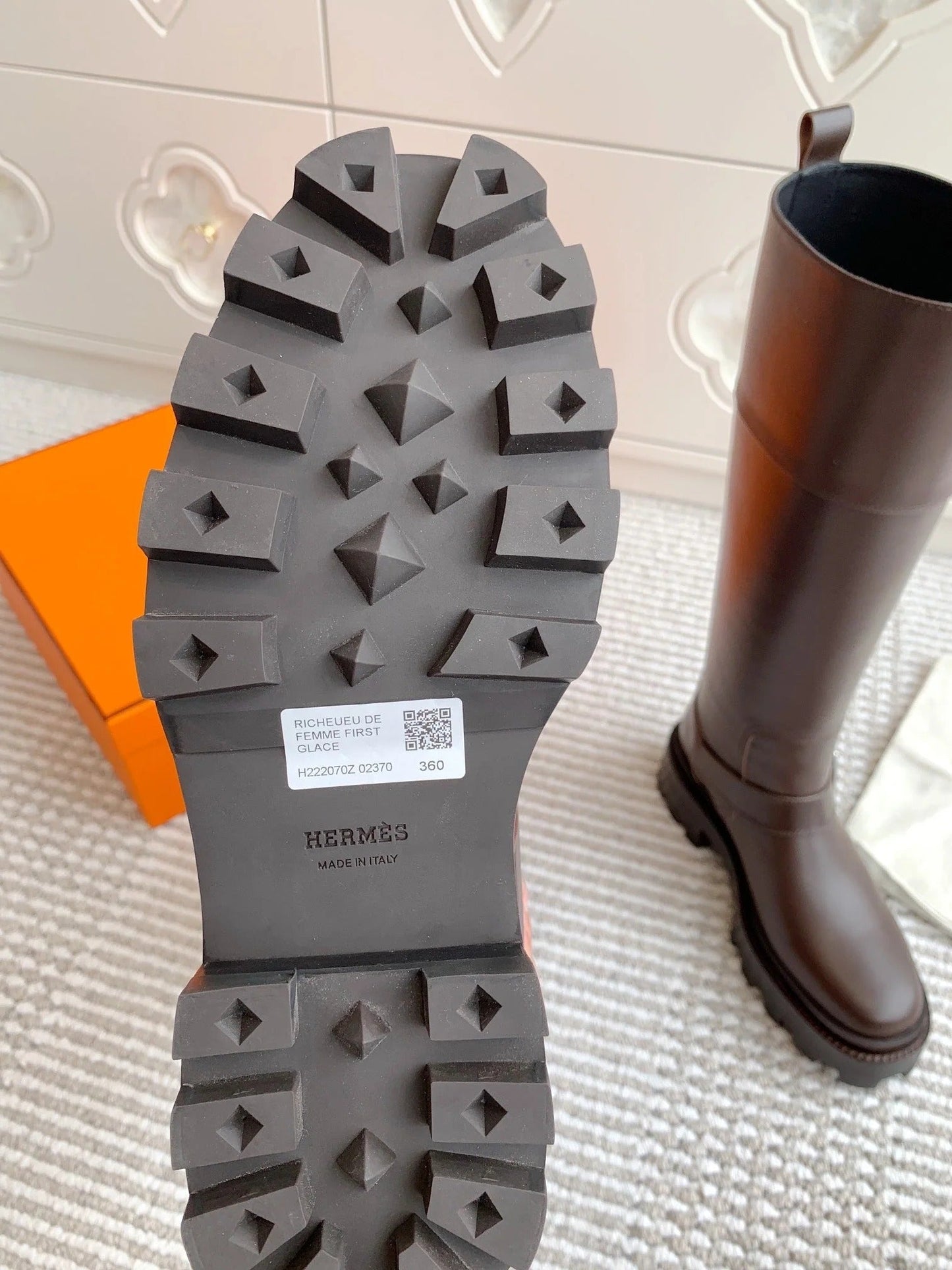 HM JAIME BOOT IN CHOCOLATE BROWN CALFSKIN