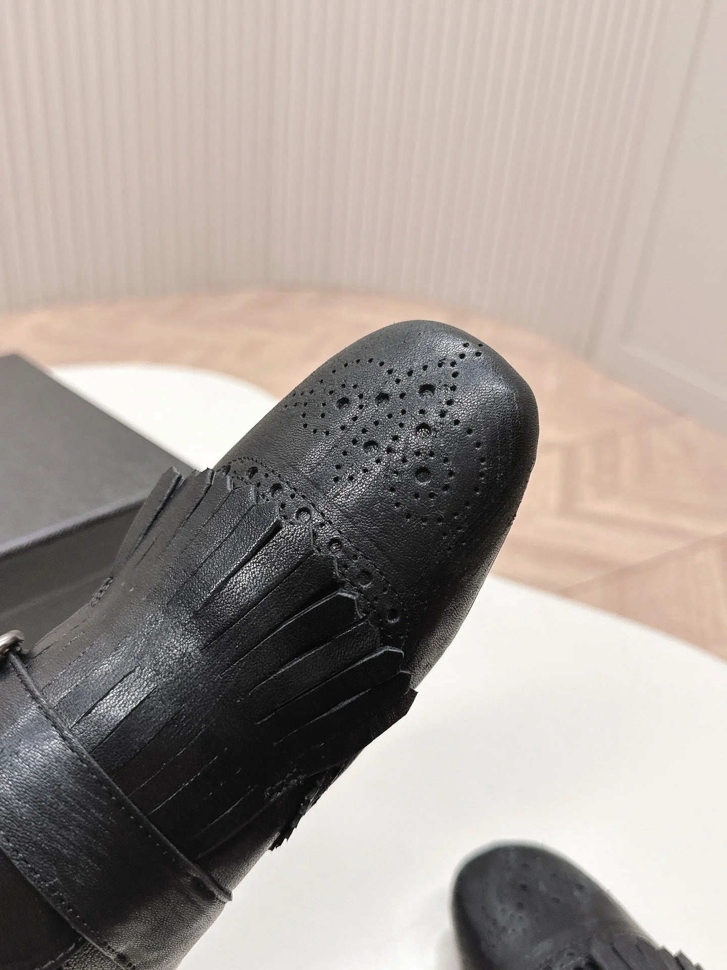 PRA 26S Ballet Flats Black Calfskin 600587