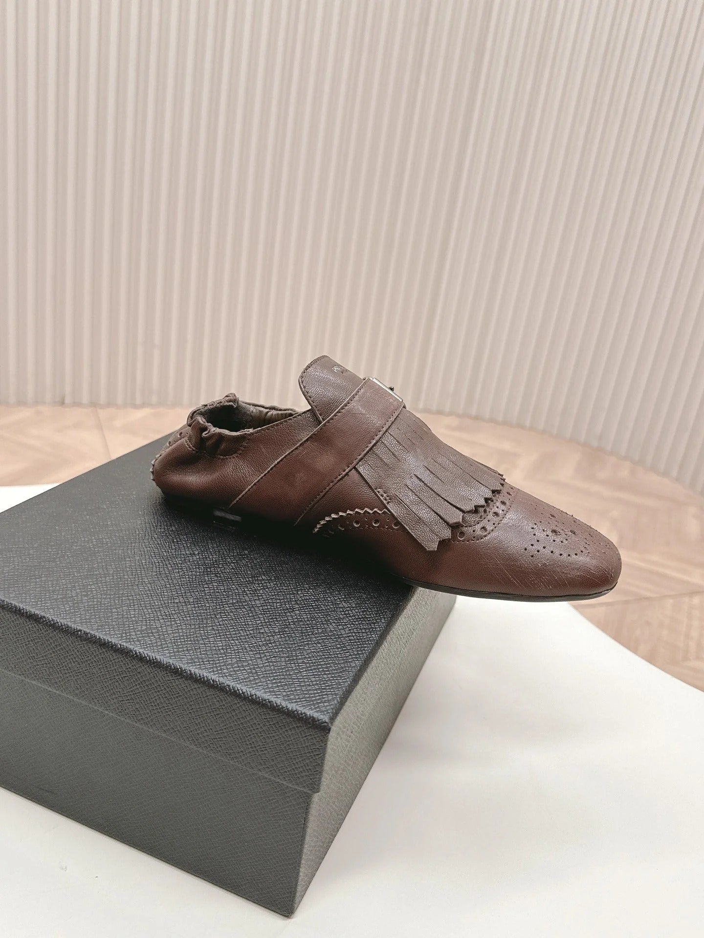 PRA 26S Ballet Flats Brown Calfskin 600589
