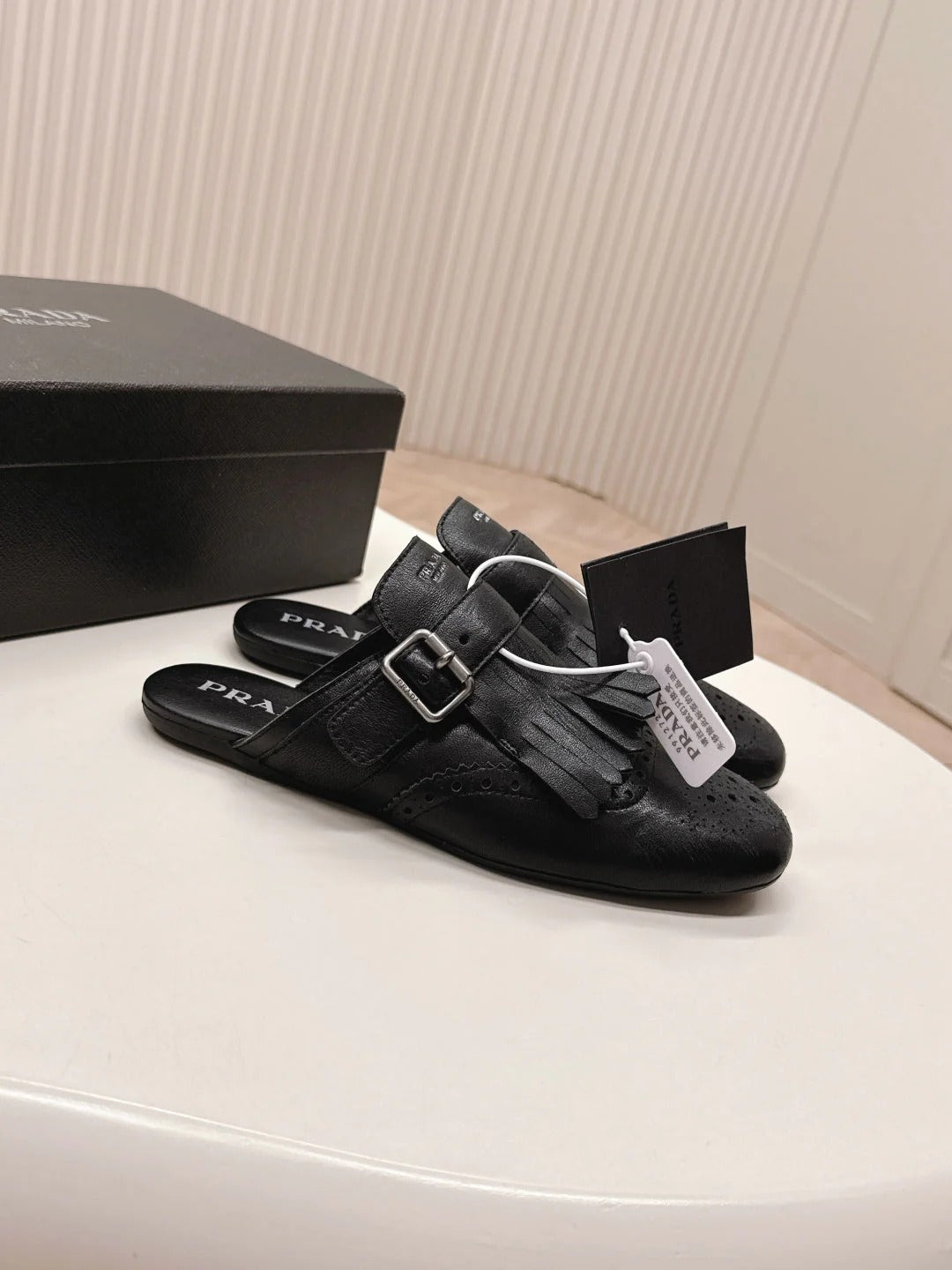 PRA 26S Mule Black Calfskin 600593