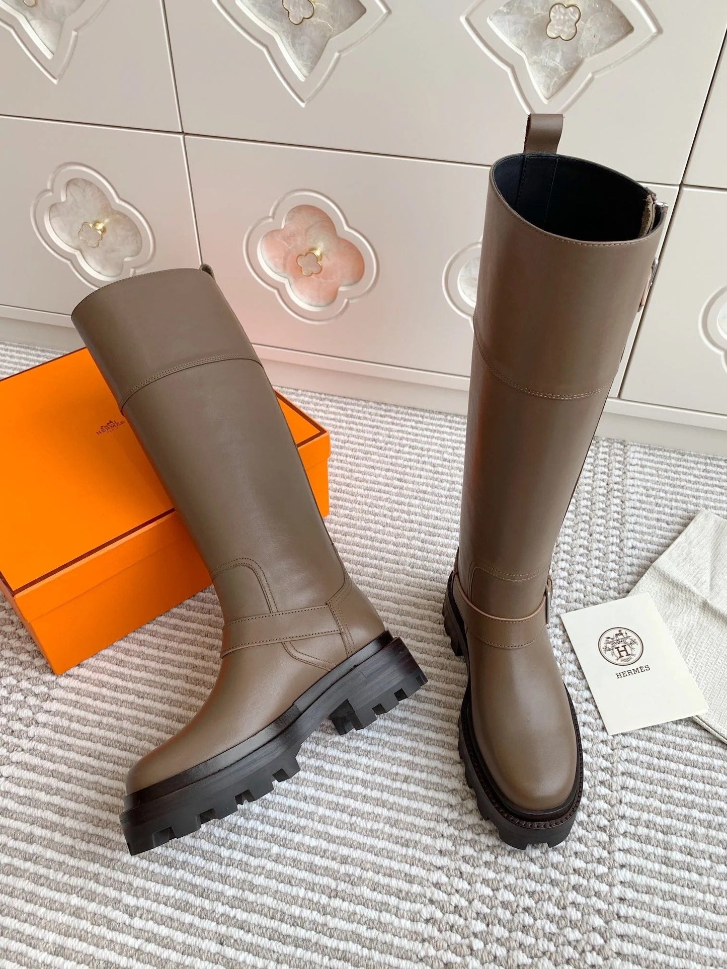 HM JAIME BOOT IN CEDAR BROWN CALFSKIN