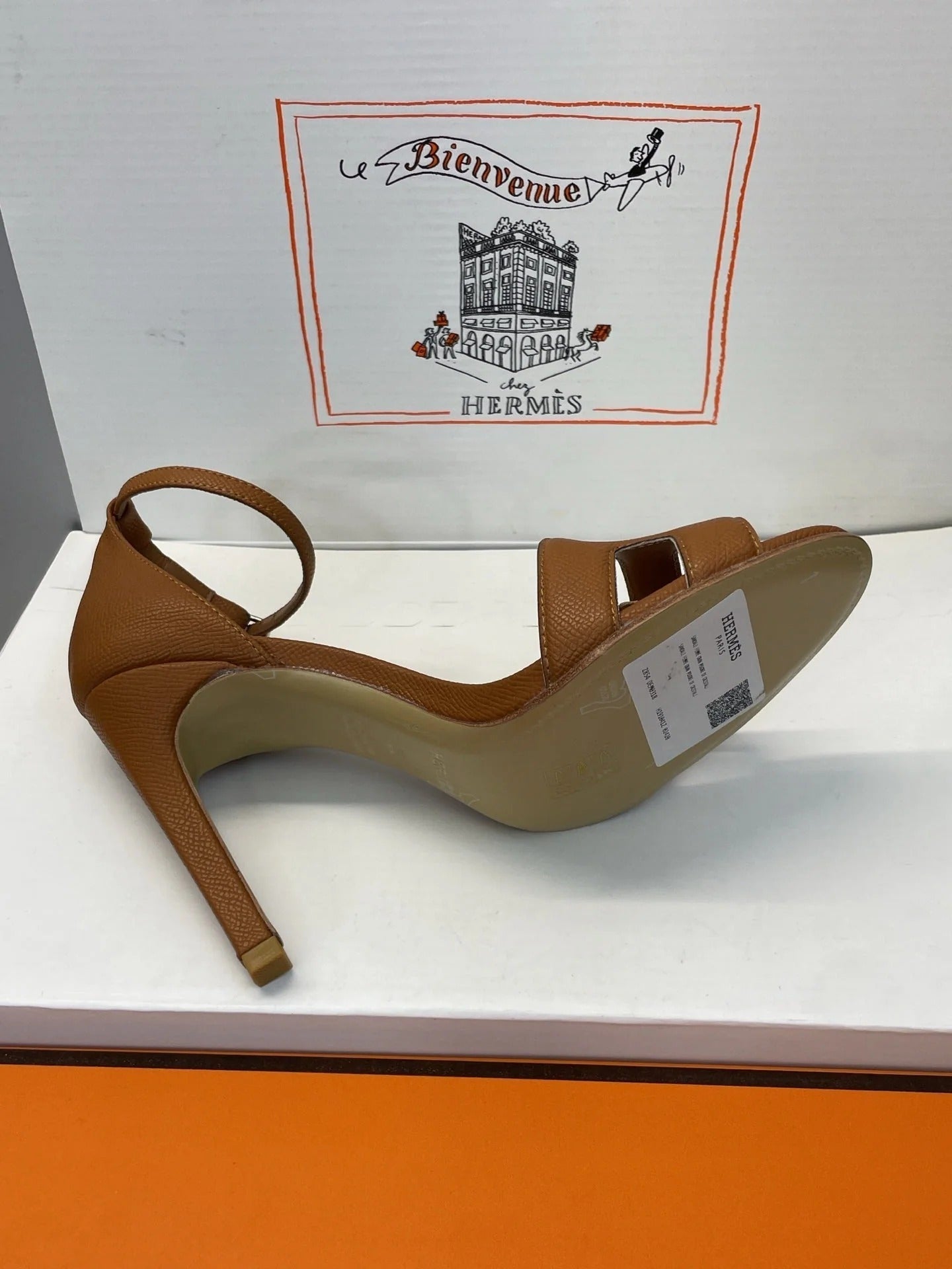 HM 26ss High Heel Sandals 105 Brown Cowhide 607131