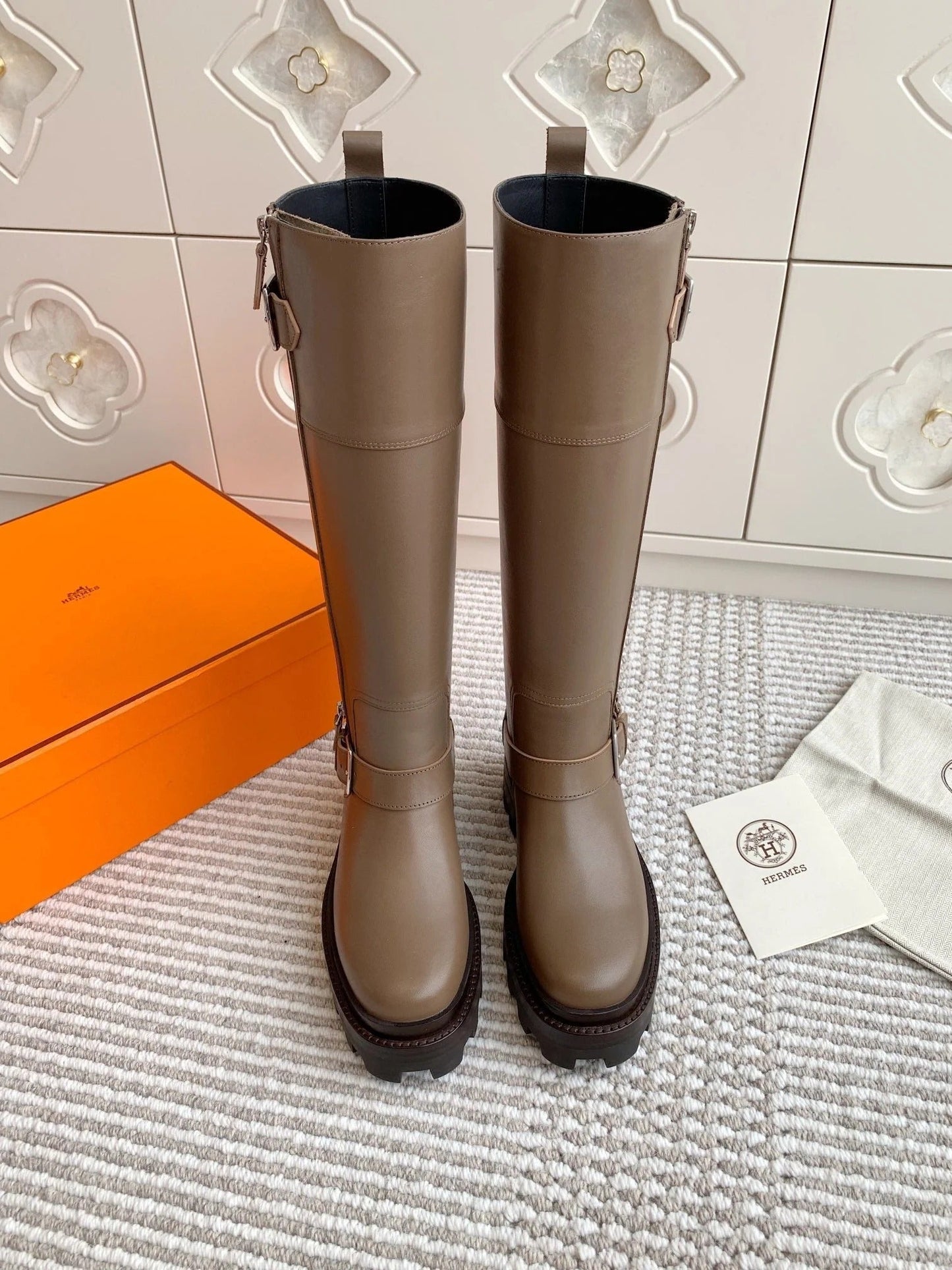 HM JAIME BOOT IN CEDAR BROWN CALFSKIN