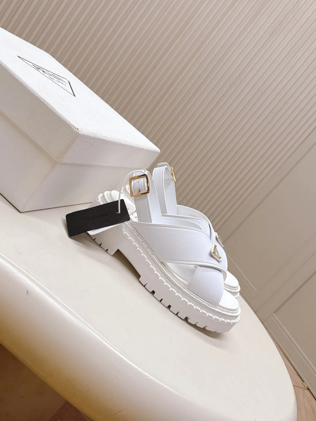 PRA 26S Platform Sandals Cowhide 600564