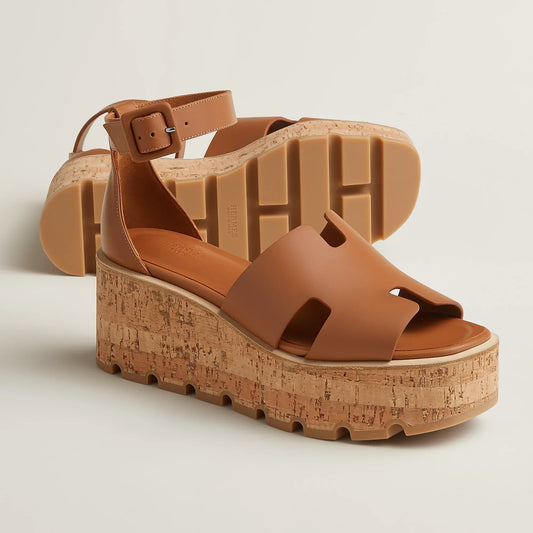 Hermes 2026 Luce 30 Sandal Brown Calfskin
