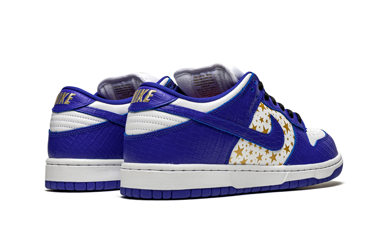 SB Dunk Low "Supreme - Stars - Hyper Blue" DH3228 100