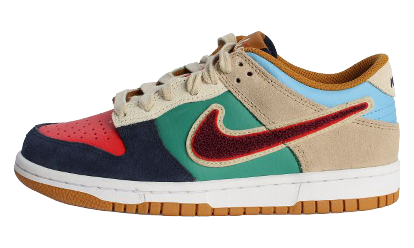 Dunk Low GS "Midnight Navy / Speed Red / Green Noise" IV6203 410